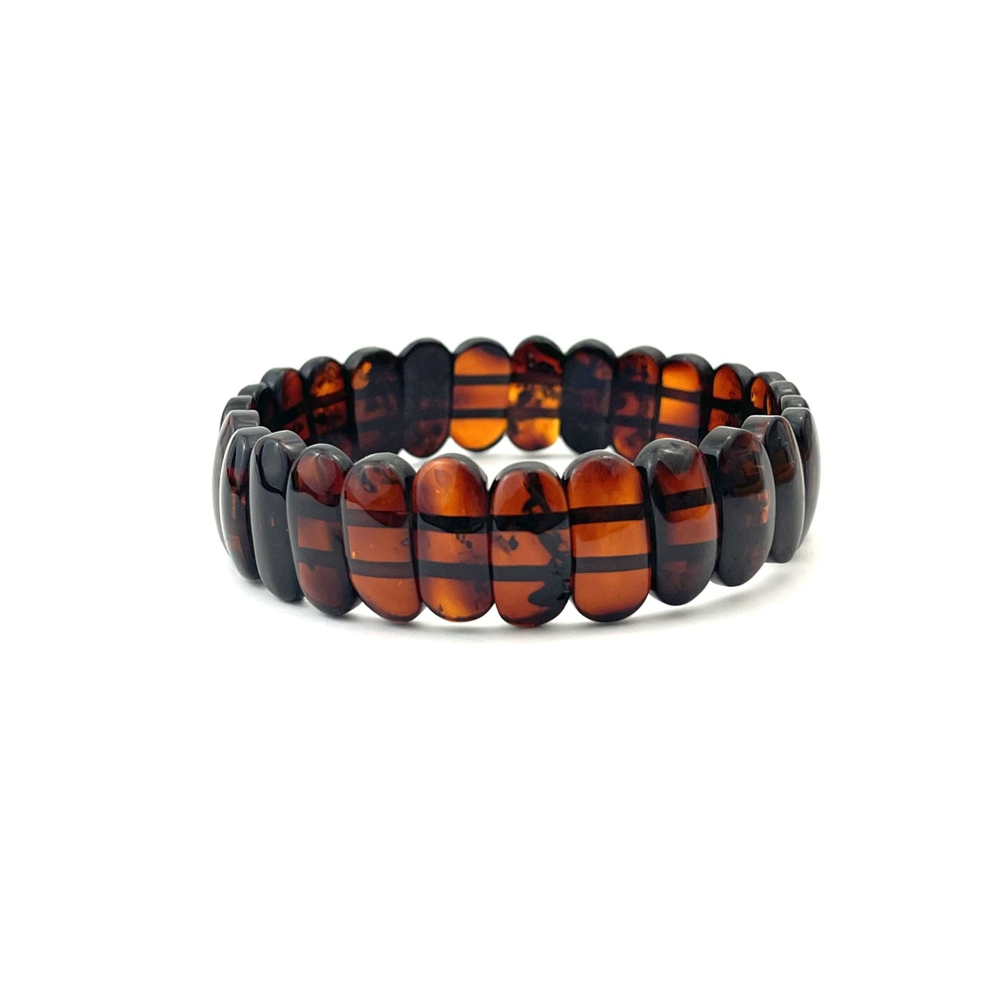 Polished Massive Rectangle Beads Cherry Bracelet