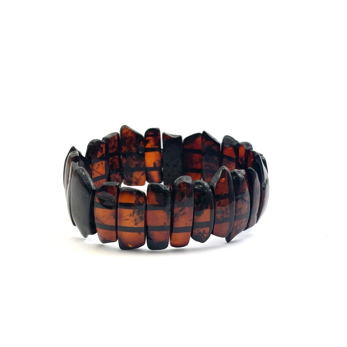 Polished Rectangle Beads Cherry Bracelet