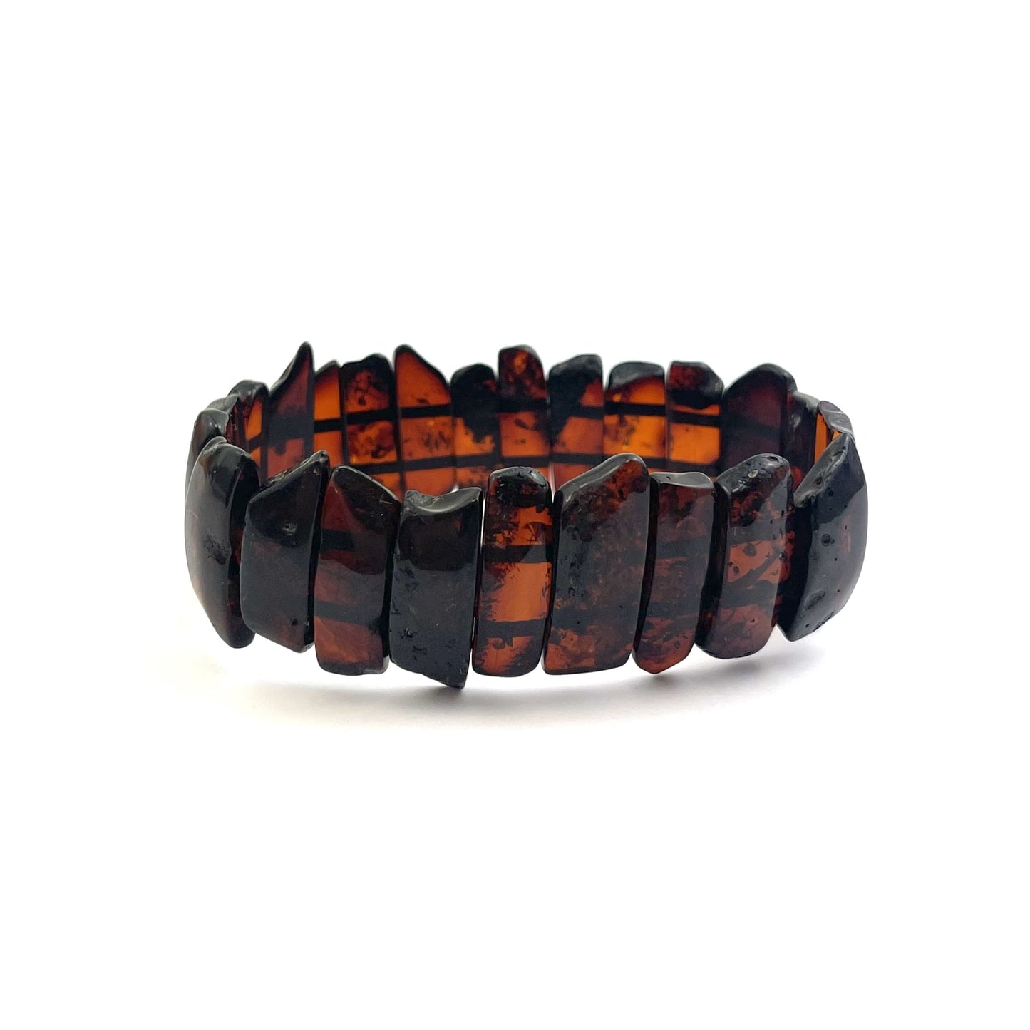 Polished Rectangle Beads Cherry Bracelet