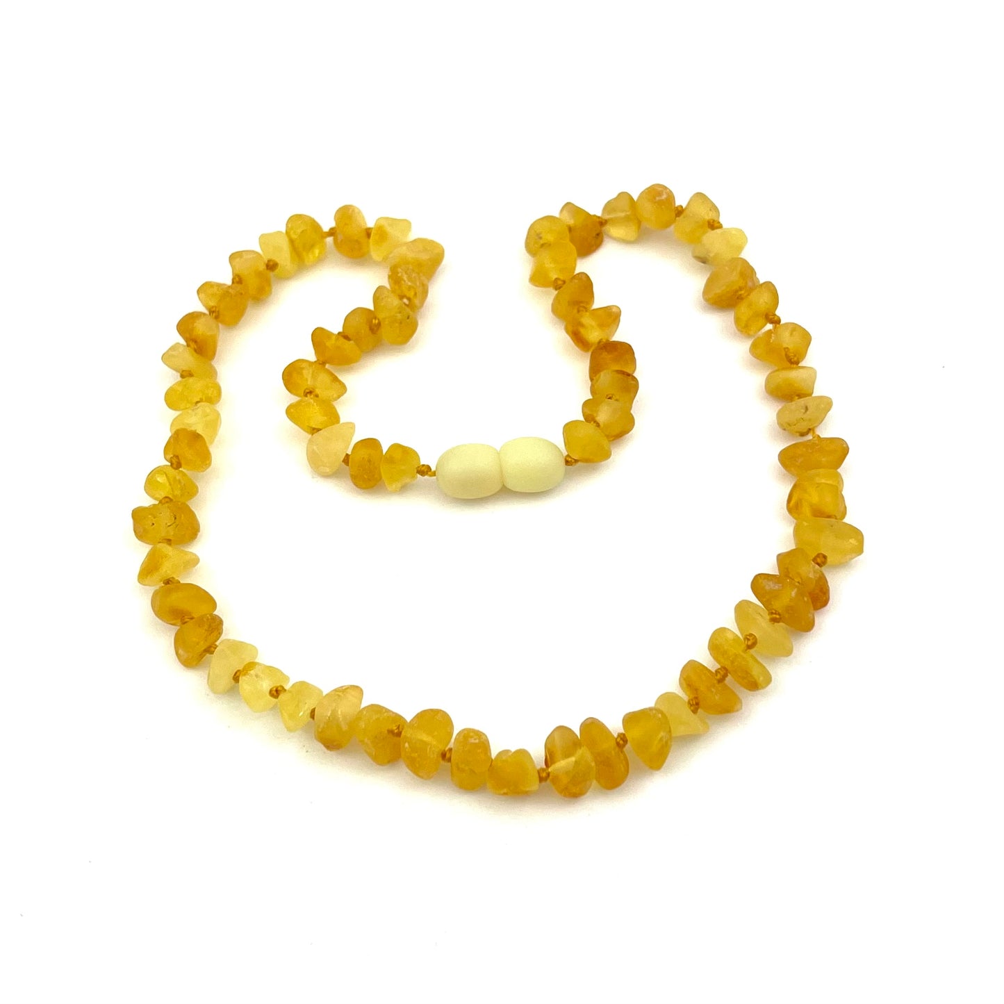 Raw Kids Chips Beads Lemon Color Necklace