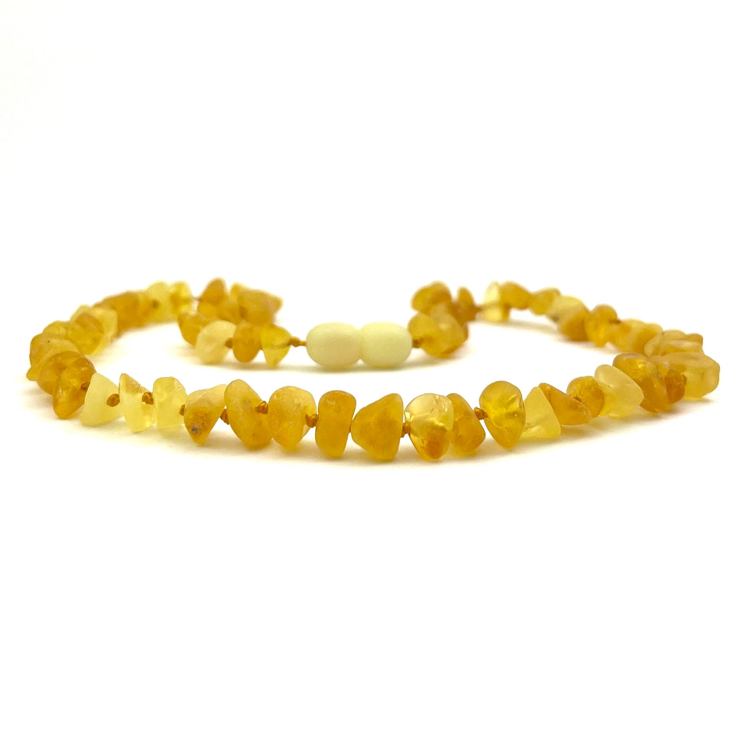 Raw Kids Chips Beads Lemon Color Necklace