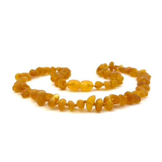 Raw Kids Chips Beads Honey Color Necklace
