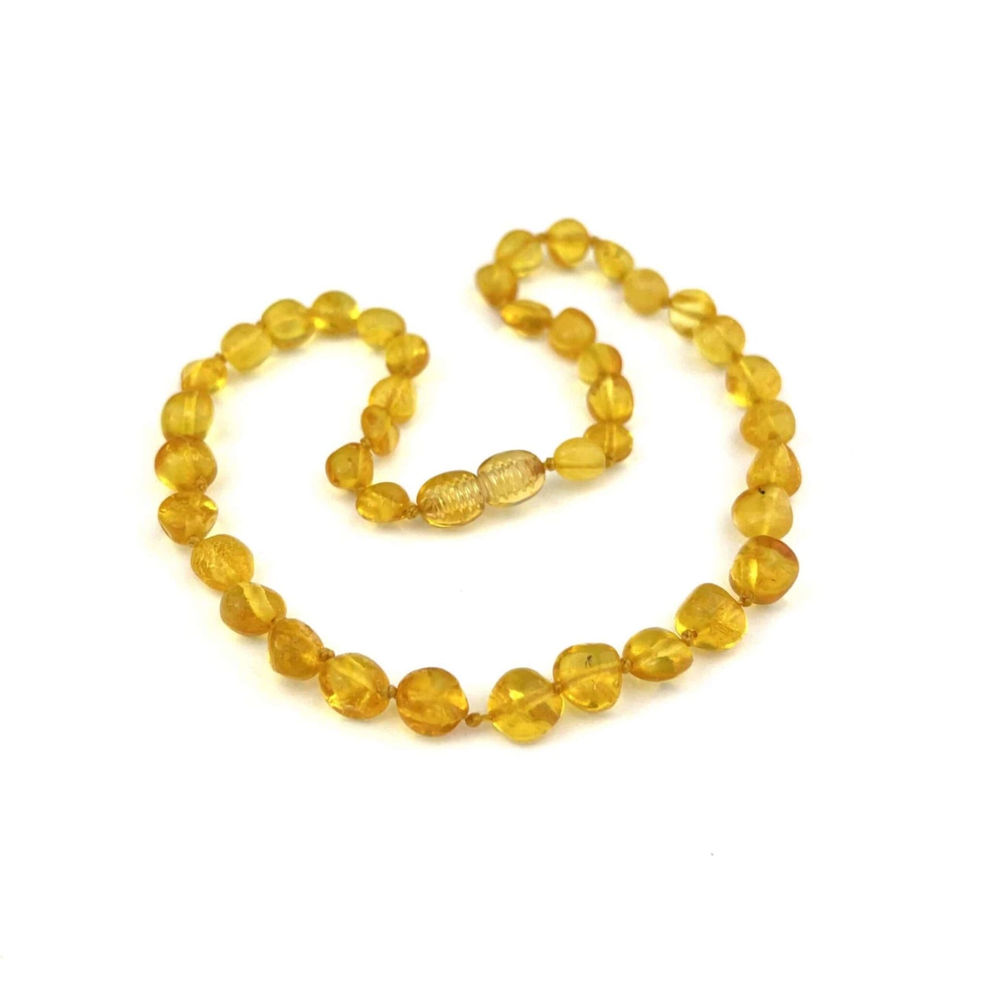 Polished Kids Oval Beads Lemon Color Necklace