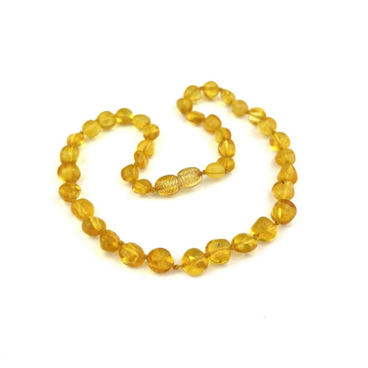 Polished Kids Oval Beads Lemon Color Necklace