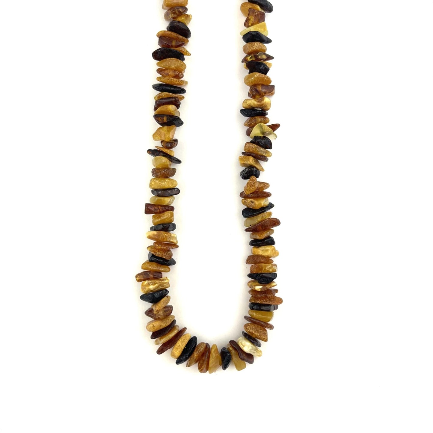 Polished Chips Beads Multicolor Long Necklace, 100cm