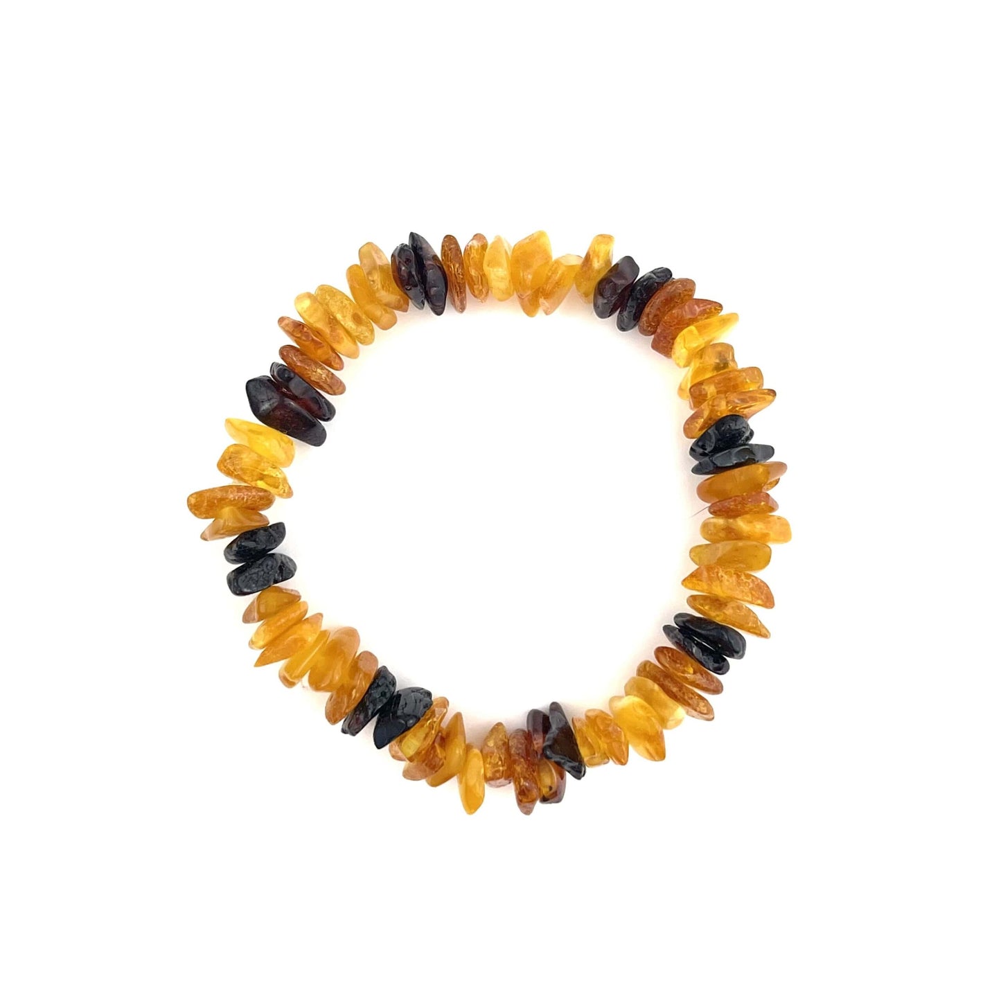 Polished Elastic Chips Multicolor Bracelet