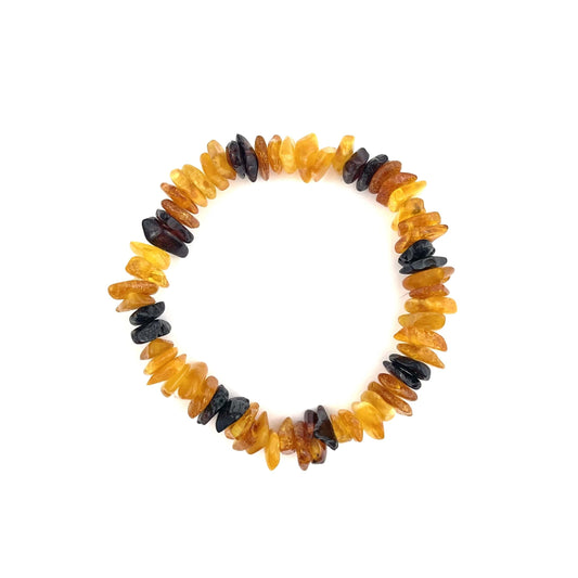 Polished Elastic Chips Multicolor Bracelet