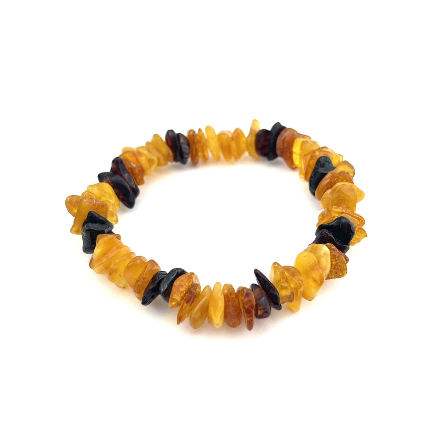 Polished Elastic Chips Multicolor Bracelet