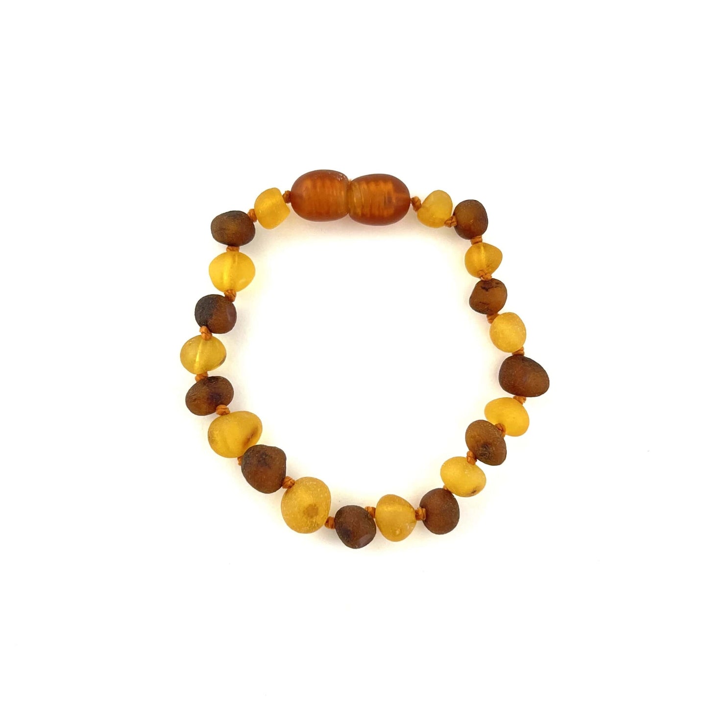Raw Kids Baroque Beads Cognac Honey Color Bracelet