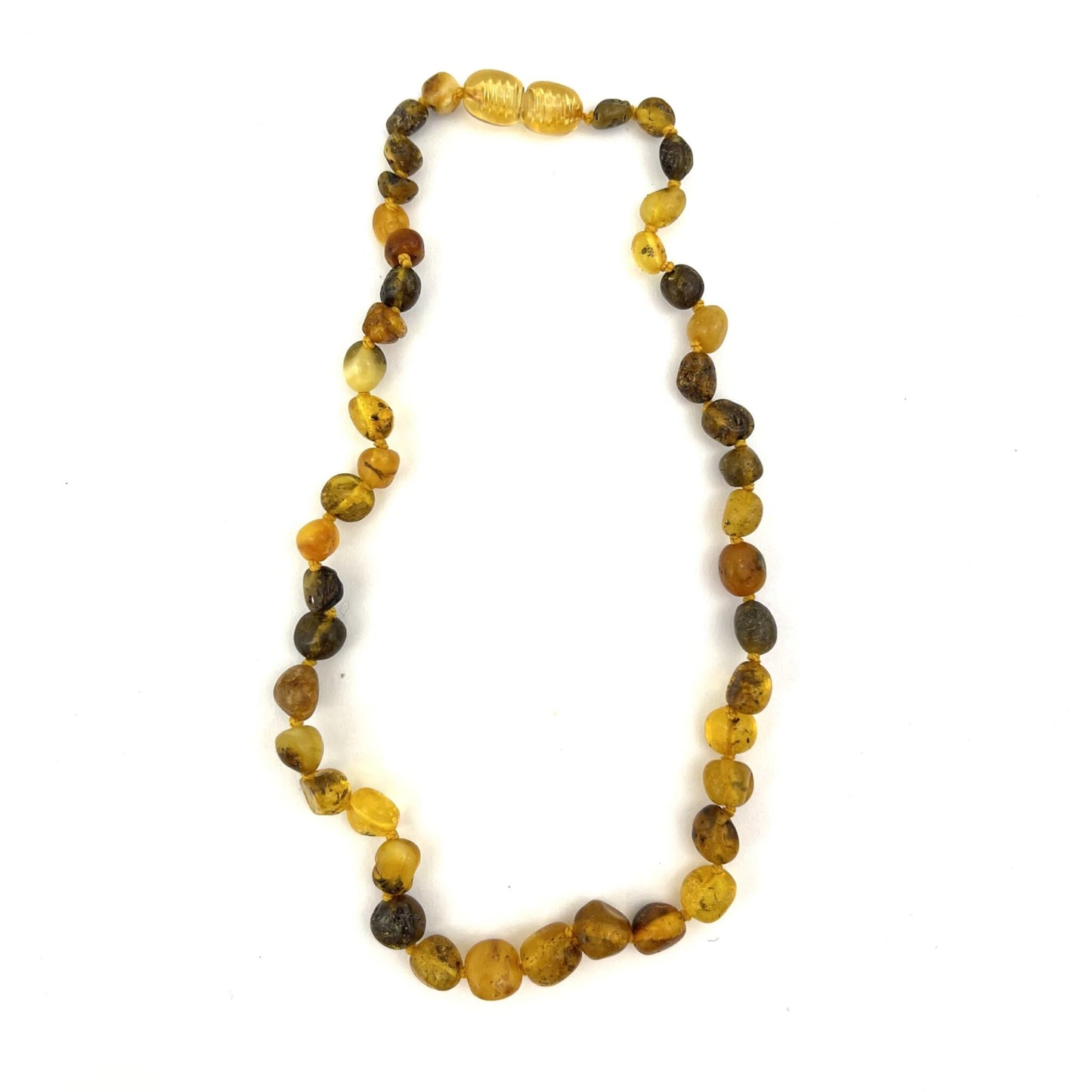 Polished Kids Oval Beads Light Green Color Necklace