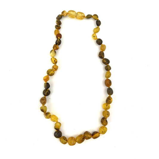 Polished Kids Oval Beads Light Green Color Necklace