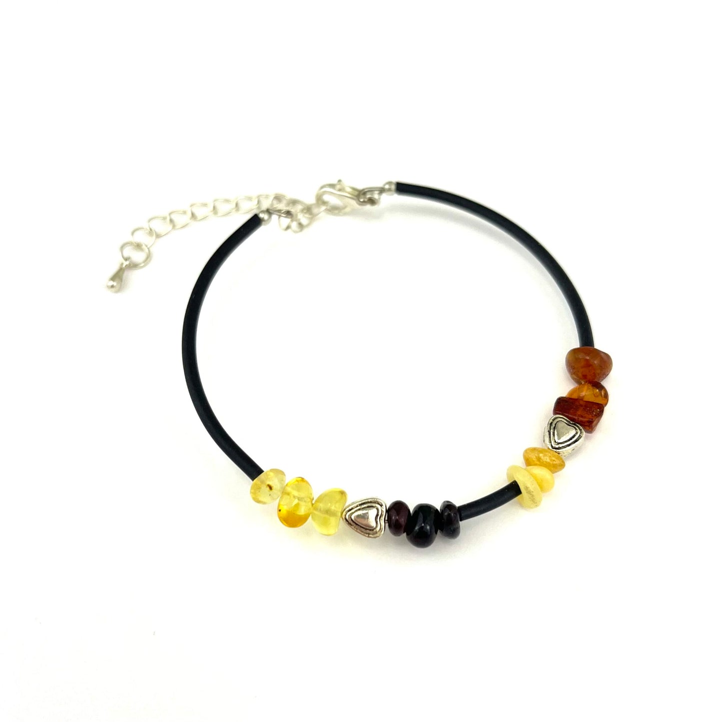 Polished Baroque Multicolor Heart Bracelet