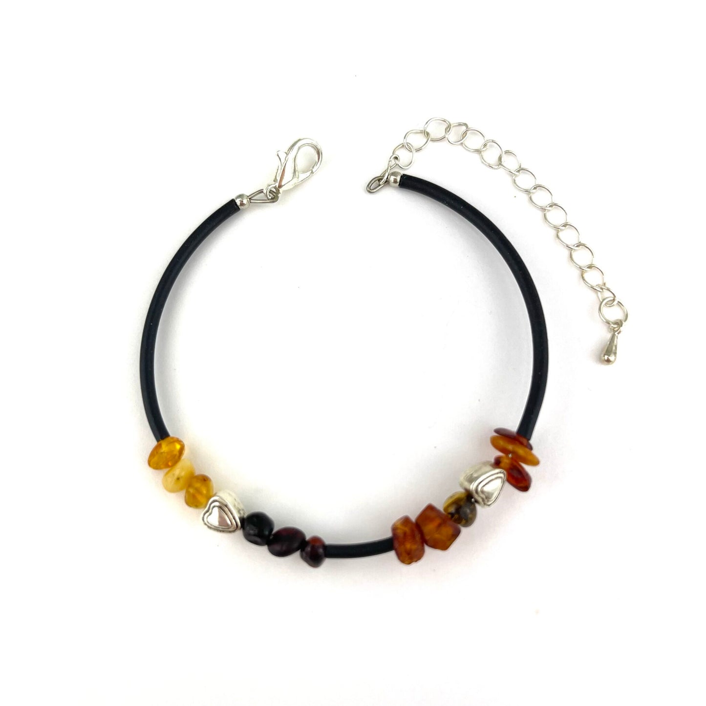 Polished Baroque Multicolor Heart Bracelet