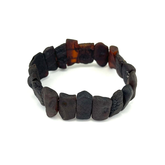Raw Massive Rectangle Beads Cherry Bracelet