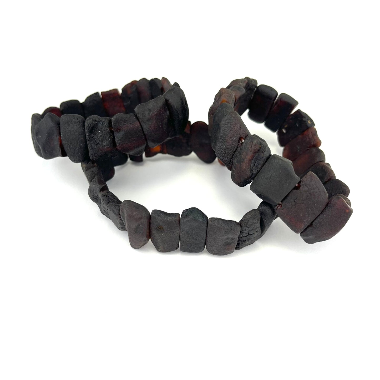 Raw Massive Rectangle Beads Cherry Bracelet