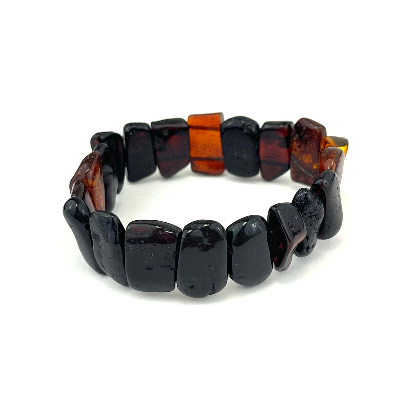 Polished Massive Rectangle Beads Cherry Bracelet