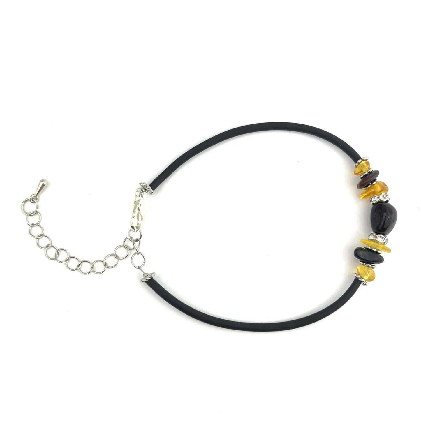 Polished Baroque Honey and Cherry Color Bracelet