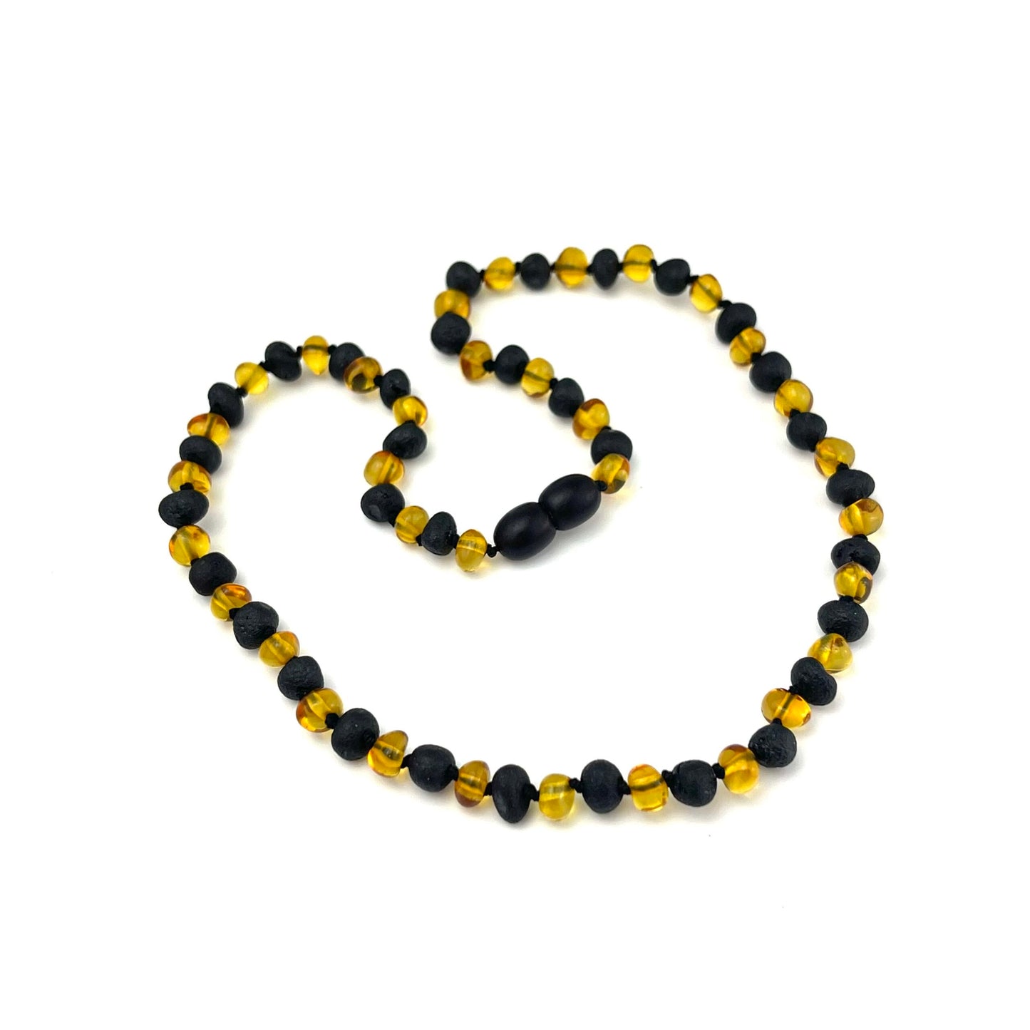 Polished and Raw Mix Kids Baroque Beads Lemon and Cherry Necklace