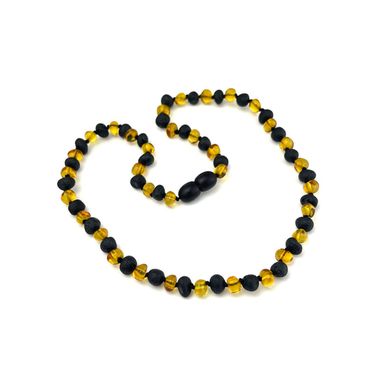 Polished and Raw Mix Kids Baroque Beads Lemon and Cherry Necklace