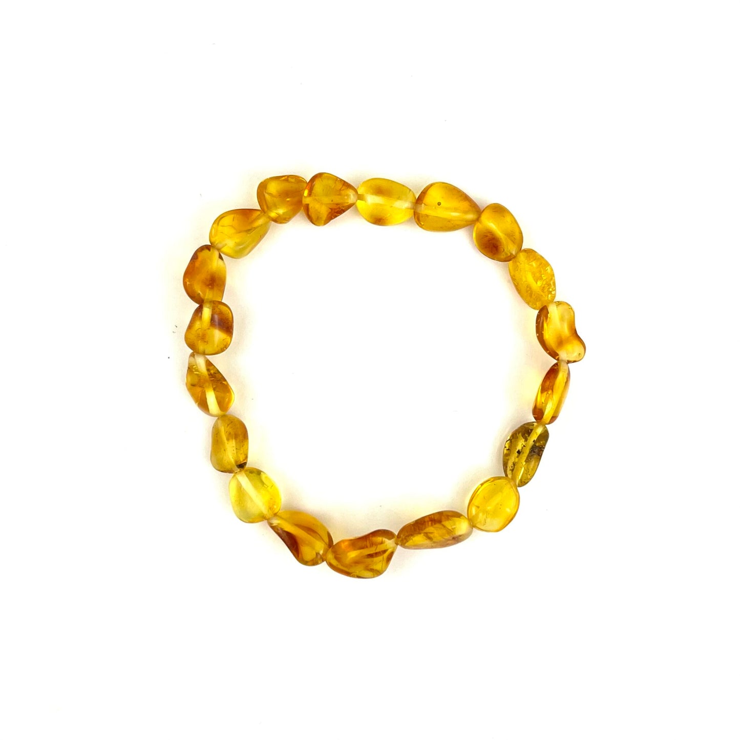 Polished Oval Beads Honey Bracelet