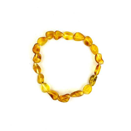 Polished Oval Beads Honey Bracelet