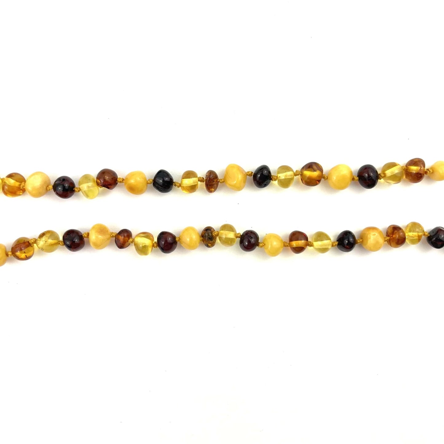 Polished Baroque Beads Multicolor Necklace 8mm Beads