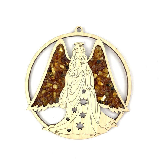 Magnetic Amber Vitrage Souvenir | Angel