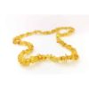 Raw adult chips beads lemon color necklace