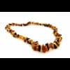 Polished adult chips beads multicolor necklace