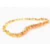 Raw baby chips beads lemon color necklace