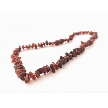 Raw baby chips beads brown color necklace