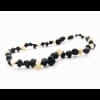 Raw baby rounded beads mix1 color necklace