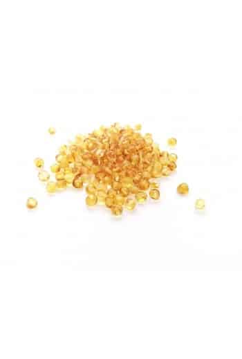 Loose polished rounded honey color beads 100g
