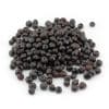 Loose raw semi rounded black color beads 100g