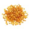 Loose polished semi rounded honey color beads 100g