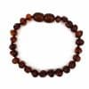Polished baby baroque beads cherry color bracelet