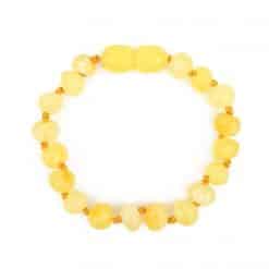 POLISHED BABY BAROQUE BEADS BUTTER COLOR BRACELET