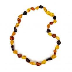Polished baby oval beads multicolor necklace