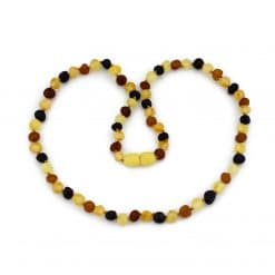 Raw adult baroque beads multicolor necklace