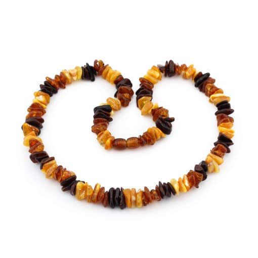 Polished adult chips beads mix 3+3 style necklace