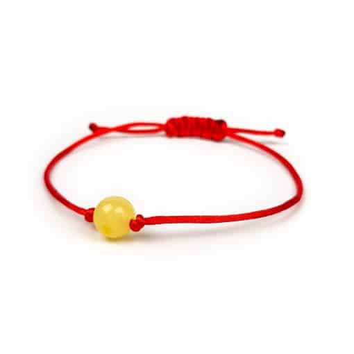 Polished Adjustable bracelet with a butter bead