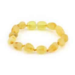 RAW BABY OVAL BEADS LEMON BRACELET