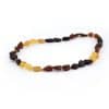 Raw Adult Oval Beads Mix 3+3 Color Necklace