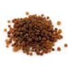 Loose raw semi rounded brown color beads 100g