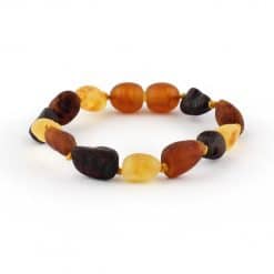 Raw Teenage Oval Beads Multicolor Bracelet