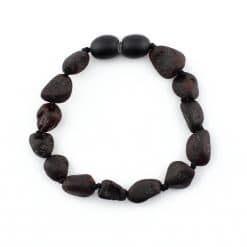 Raw Teenage Oval Beads Black Color Bracelet