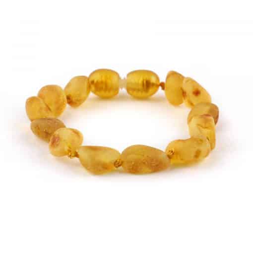 Raw Teenage Oval Beads Honey Color Bracelet