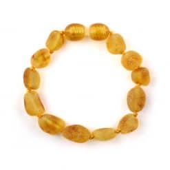 Raw Teenage Oval Beads Honey Color Bracelet