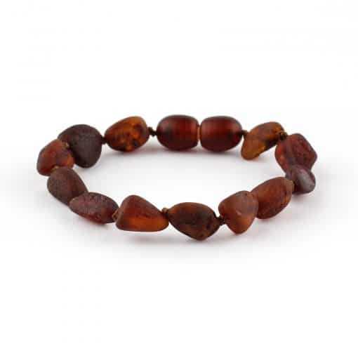 Raw Teenage Oval Beads Brown Color Bracelet