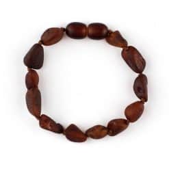 Raw Teenage Oval Beads Brown Color Bracelet